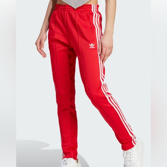 Adidas Climacool Warm Up Pant Red Women’s Size Small - Picture 1 of 8